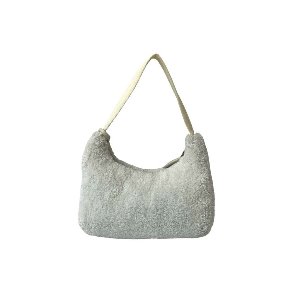 Prada Terry Mini Triangle Logo Hardware Pile Hand… - image 3